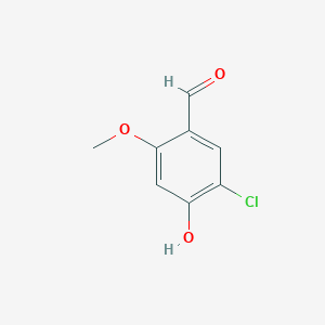 molecular formula C8H7ClO3 B1661503 5-Chloro-4-hydroxy-2-methoxybenzaldehyde CAS No. 917828-33-2