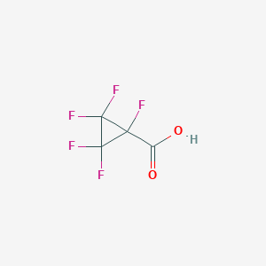 molecular formula C4HF5O2 B1661508 1,2,2,3,3-Pentafluorocyclopropane-1-carboxylic acid CAS No. 917951-65-6