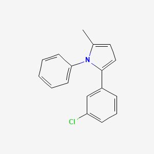 molecular formula C17H14ClN B1661514 2-(3-Chlorophenyl)-5-methyl-1-phenyl-1H-pyrrole CAS No. 918299-50-0