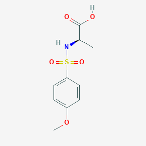 molecular formula C10H13NO5S B1661516 N-[(4-methoxyphenyl)sulfonyl]-D-alanine CAS No. 918330-60-6