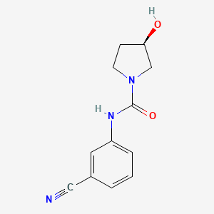 (3R)-N-(3-Cyanophenyl)-3-hydroxypyrrolidine-1-carboxamide