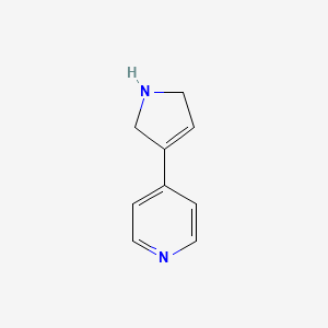molecular formula C9H10N2 B1661527 4-(2,5-Dihydro-1H-pyrrol-3-yl)pyridine CAS No. 918871-83-7