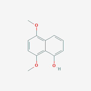 molecular formula C12H12O3 B1661535 1-Naphthalenol, 5,8-dimethoxy- CAS No. 91963-30-3
