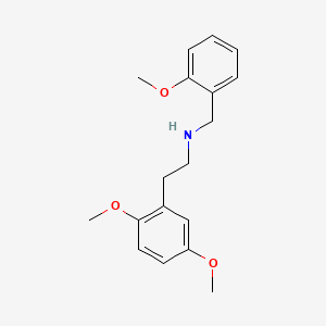molecular formula C18H23NO3 B1661537 2,5-Dimethoxy-N-((2-methoxyphenyl)methyl)benzeneethanamine CAS No. 919797-16-3