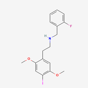 molecular formula C17H19FINO2 B1661538 N-[(2-Fluorophenyl)methyl]-4-iodo-2,5-dimethoxybenzeneethanamine CAS No. 919797-21-0