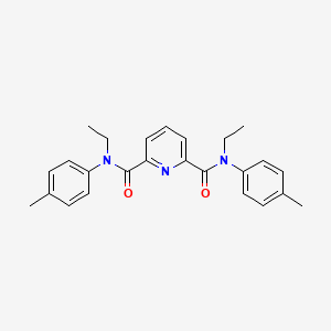 molecular formula C25H27N3O2 B1661544 N,N'-Bis(p-tolyl)-N,N'-diethylpyridine-2,6-dicarboxamide CAS No. 920282-21-9