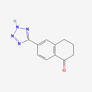 molecular formula C11H10N4O B1661546 6-(1H-Tetrazol-5-yl)-3,4-dihydro-2H-naphthalen-1-one CAS No. 920304-23-0