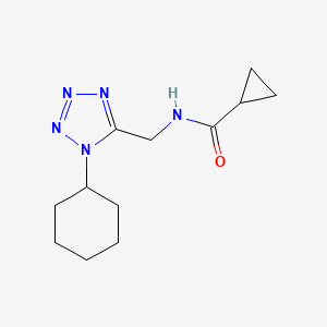 N-((1-cyclohexyl-1H-tetrazol-5-yl)methyl)cyclopropanecarboxamide