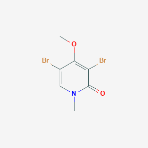 molecular formula C7H7Br2NO2 B1661549 3,5-Dibromo-4-methoxy-1-methylpyridin-2(1H)-one CAS No. 920490-68-2