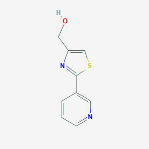 molecular formula C9H8N2OS B166155 (2-Pyridin-3-yl-1,3-thiazol-4-yl)methanol CAS No. 138745-99-0