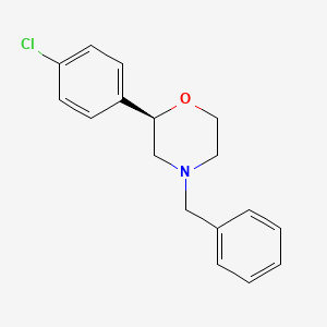 molecular formula C17H18ClNO B1661557 (2R)-4-benzyl-2-(4-chlorophenyl)morpholine CAS No. 920802-30-8