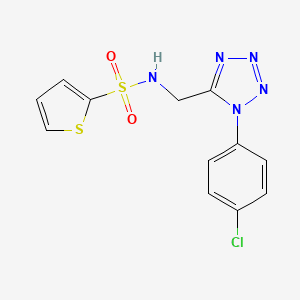 N-((1-(4-chlorophenyl)-1H-tetrazol-5-yl)methyl)thiophene-2-sulfonamide