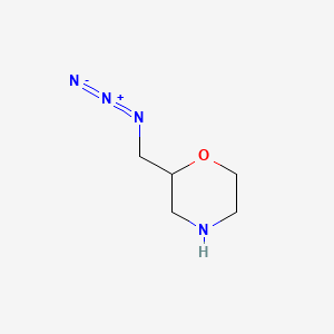 molecular formula C5H10N4O B1661563 2-(Azidomethyl)morpholine CAS No. 921212-10-4