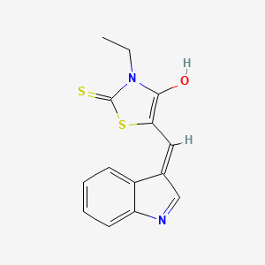 3-Ethyl-5-(1H-indol-3-ylmethylene)-2-thioxo-thiazolidin-4-one