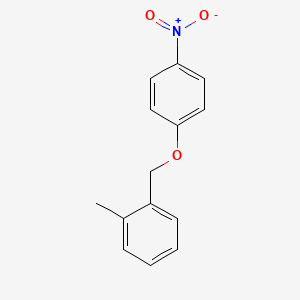 molecular formula C14H13NO3 B1661568 1-Methyl-2-[(4-nitrophenoxy)methyl]benzene CAS No. 92199-99-0