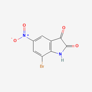 molecular formula C8H3BrN2O4 B1661573 7-Bromo-5-nitro-1H-indole-2,3-dione CAS No. 922707-27-5