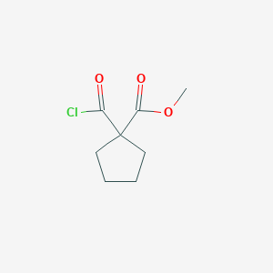 molecular formula C8H11ClO3 B1661576 Methyl 1-(chlorocarbonyl)cyclopentane-1-carboxylate CAS No. 923020-94-4