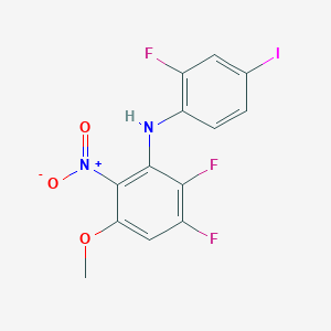 2,3-Difluoro-N-(2-fluoro-4-iodophenyl)-5-methoxy-6-nitroaniline