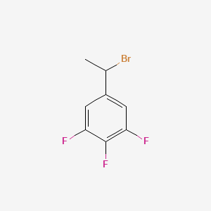 molecular formula C8H6BrF3 B1661580 5-(1-Bromoethyl)-1,2,3-trifluorobenzene CAS No. 923033-03-8