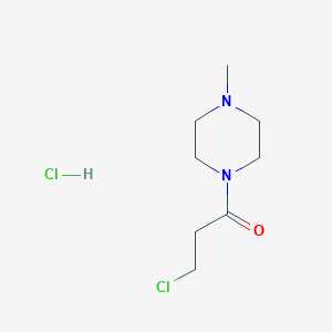 molecular formula C8H16Cl2N2O B1661590 3-Chloro-1-(4-methylpiperazin-1-yl)propan-1-one hydrochloride CAS No. 92380-26-2