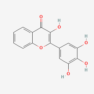 molecular formula C15H10O6 B1661595 4H-1-Benzopyran-4-one, 3-hydroxy-2-(3,4,5-trihydroxyphenyl)- CAS No. 92439-38-8