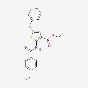 molecular formula C23H23NO3S B1661596 Ethyl 5-benzyl-2-[(4-ethylbenzoyl)amino]-3-thiophenecarboxylate CAS No. 924510-00-9