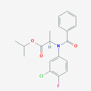 molecular formula C19H19ClFNO3 B166160 Barnon CAS No. 52756-22-6