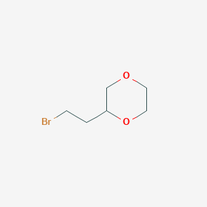 molecular formula C6H11BrO2 B1661611 2-(2-Bromoethyl)-1,4-dioxane CAS No. 926624-52-4