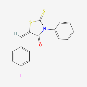 molecular formula C16H10INOS2 B1661619 5-(4-Iodo-benzylidene)-3-phenyl-2-thioxo-thiazolidin-4-one CAS No. 92792-08-0