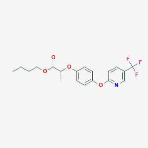 molecular formula C19H20F3NO4 B166162 氟唑草胺-丁酯 CAS No. 69806-50-4