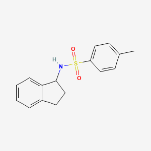 molecular formula C16H17NO2S B1661633 N-(2,3-dihydro-1H-inden-1-yl)-4-methylbenzenesulfonamide CAS No. 93008-98-1