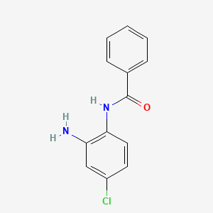 molecular formula C13H11ClN2O B1661636 Benzamide, N-(2-amino-4-chlorophenyl)- CAS No. 93053-60-2