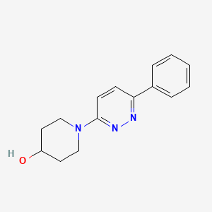 molecular formula C15H17N3O B1661638 4-Piperidinol, 1-(6-phenyl-3-pyridazinyl)- CAS No. 93181-93-2