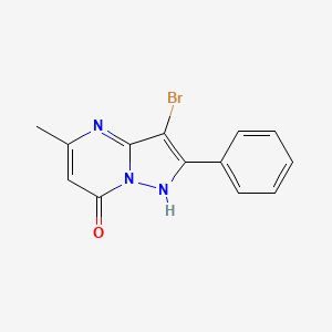 3-bromo-5-methyl-2-phenyl-1H-pyrazolo[1,5-a]pyrimidin-7-one