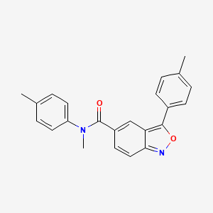 molecular formula C23H20N2O2 B1661643 N-methyl-N,3-bis(4-methylphenyl)-2,1-benzisoxazole-5-carboxamide CAS No. 932975-99-0