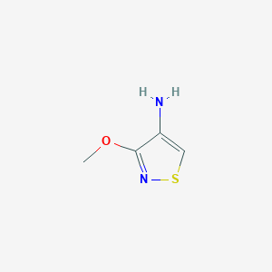 molecular formula C4H6N2OS B1661654 3-Methoxy-1,2-thiazol-4-amine CAS No. 933694-48-5