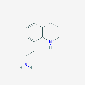 molecular formula C11H16N2 B1661655 2-(1,2,3,4-Tetrahydroquinolin-8-yl)ethan-1-amine CAS No. 933704-02-0