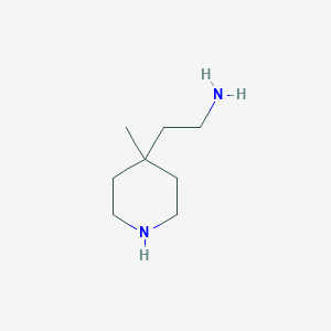 molecular formula C8H18N2 B1661662 2-(4-Methylpiperidin-4-yl)ethanamine CAS No. 933727-41-4