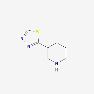 molecular formula C7H11N3S B1661664 2-Piperidin-3-yl-1,3,4-thiadiazole CAS No. 933755-66-9
