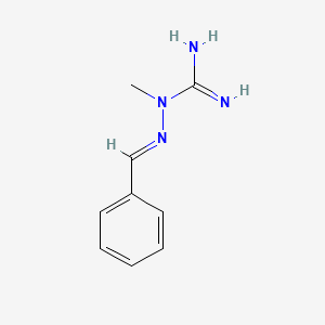 molecular formula C9H12N4 B1661668 2-Benzylidene-1-methylhydrazinecarboximidamide hydroiodide CAS No. 93387-31-6