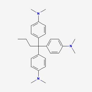 molecular formula C28H37N3 B1661678 Benzenamine, 4,4',4''-butylidynetris[N,N-dimethyl- CAS No. 93522-25-9