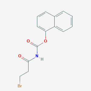 molecular formula C14H12BrNO3 B1661686 naphthalen-1-yl N-(3-bromopropanoyl)carbamate CAS No. 93647-60-0