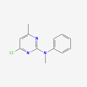 molecular formula C12H12ClN3 B1661687 4-Chloro-N,6-dimethyl-N-phenylpyrimidin-2-amine CAS No. 93669-68-2