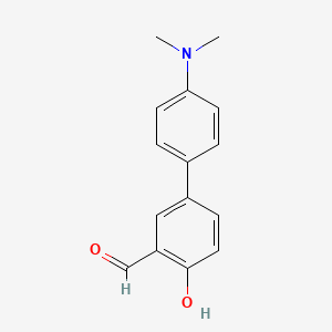 molecular formula C15H15NO2 B1661691 4'-Dimethylamino-4-hydroxybiphenyl-3-carbaldehyde CAS No. 936940-83-9