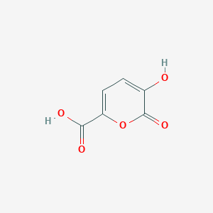 molecular formula C6H4O5 B1661707 3-hydroxy-2-oxo-2H-pyran-6-carboxylic acid CAS No. 93905-59-0