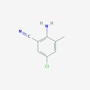 molecular formula C8H7ClN2 B1661710 2-Amino-5-chloro-3-methylbenzonitrile CAS No. 939990-03-1