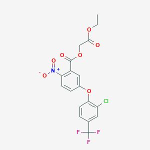 molecular formula C18H13ClF3NO7 B166172 氟草醚乙酯 CAS No. 77501-90-7