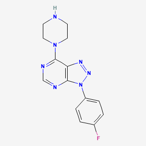 molecular formula C14H14FN7 B1661722 ZERENEX ZXG004964 CAS No. 941868-13-9