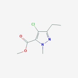 molecular formula C8H11ClN2O2 B166173 Methyl 4-chloro-3-ethyl-1-methyl-1H-pyrazole-5-carboxylate CAS No. 128537-31-5