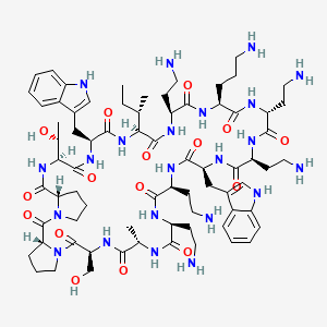 molecular formula C73H112N22O16 B1661735 Murepavadin CAS No. 944252-63-5